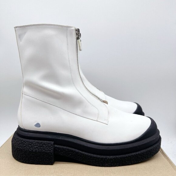 Stuart Weitzman Charli Sportlift Zip Womens Platform Mid calf Boots White US 9.5 - Picture 6 of 14